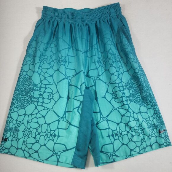 Nike Dri-Fit Mens Size M Green Stretch Basketball Gym Running Shorts - Picture 1 of 6